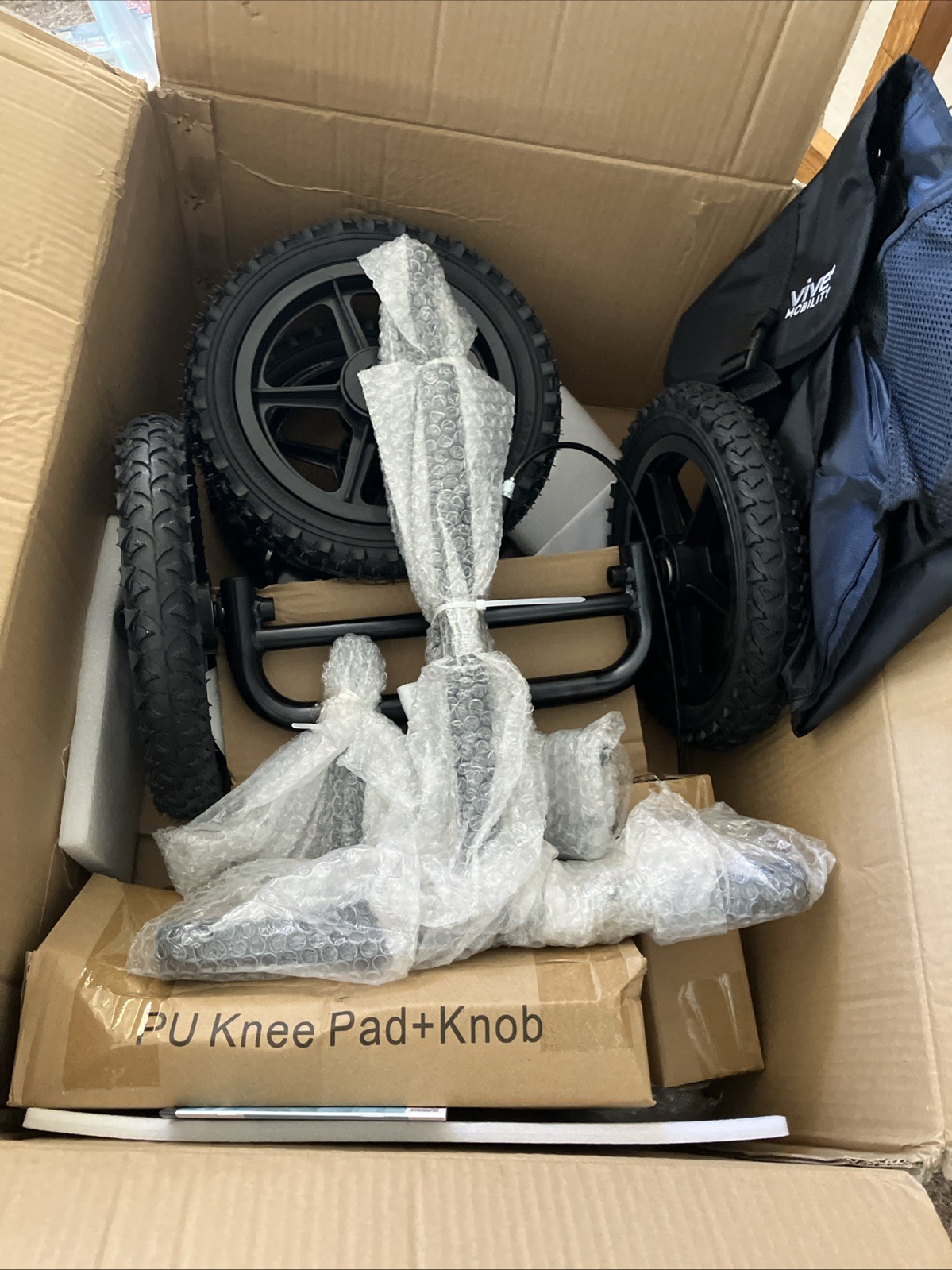 Vive All Terrain Knee Walker - 350 Lbs - Black * New * Open Box