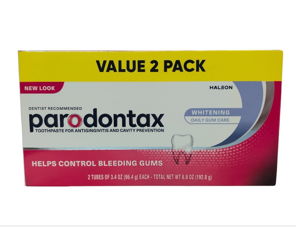 2 Pack Parodontax Teeth Whitening Toothpaste Prevent Bleeding Gums 3.4oz BB 4/27