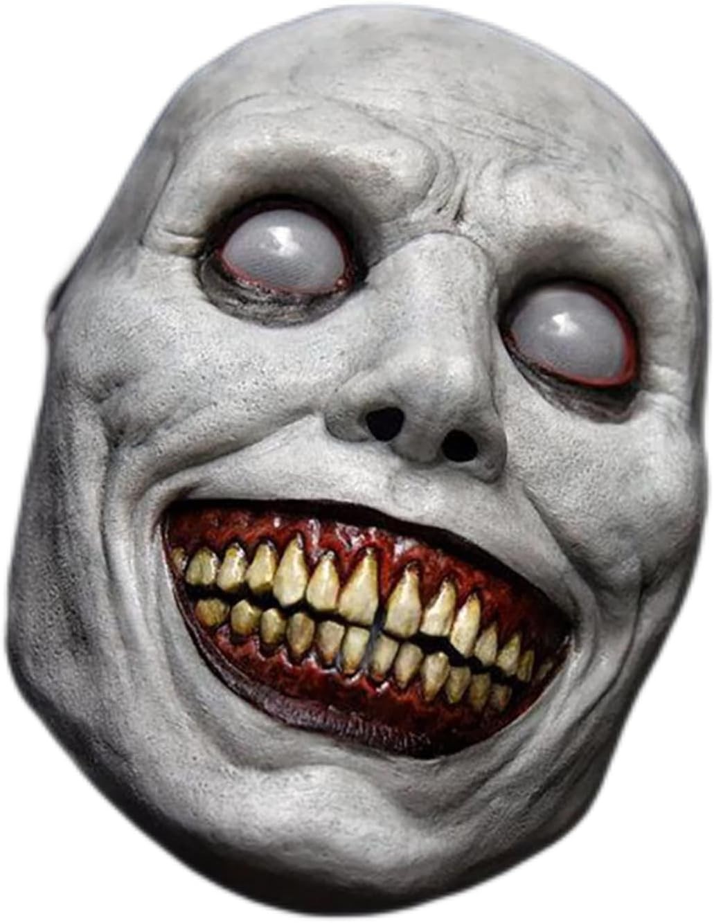 Scary Halloween Mask Smiling Demons Horror Scariest Creepy White Masks with...