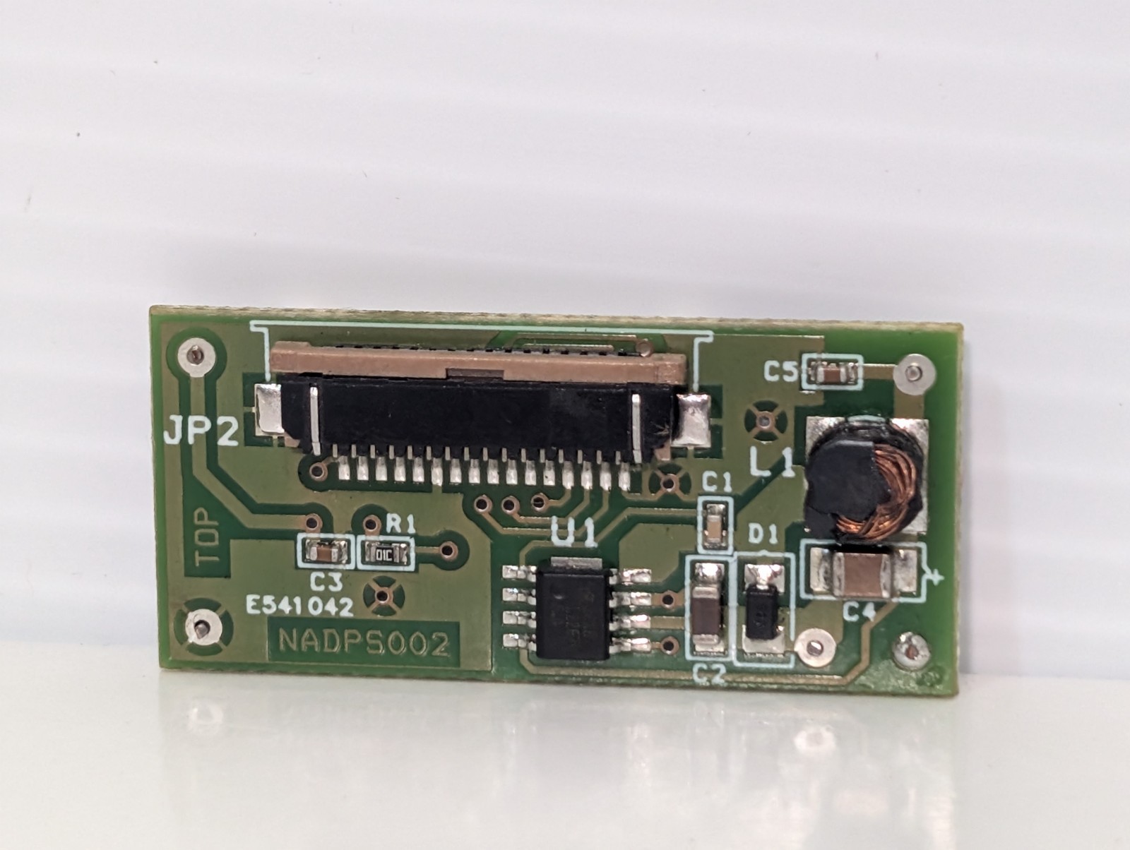 JP2 NADPS002 Flexible Extender Board P21S-P21F. 1-3/4"x3/4", Pre-Owned, as shown