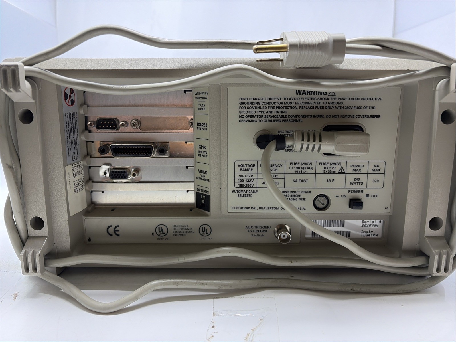 Tektronix TDS 410 Digitizing Oscilloscope TDS410A Floppy Drive - Working Unit