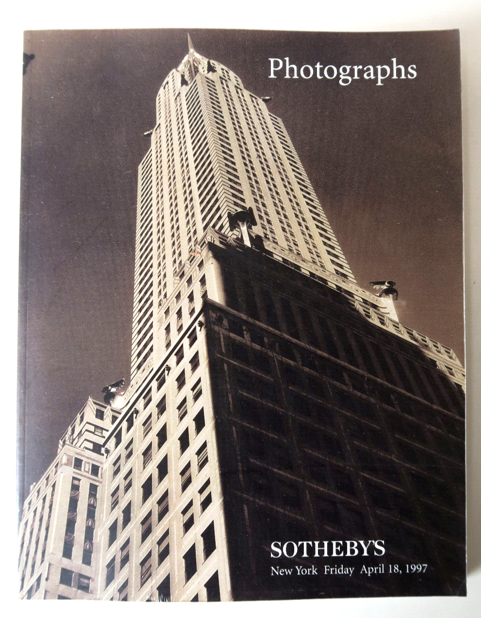 Sotheby's New York April 18 1997 Catalogue + Price Sheet- OBSCURA 6973
