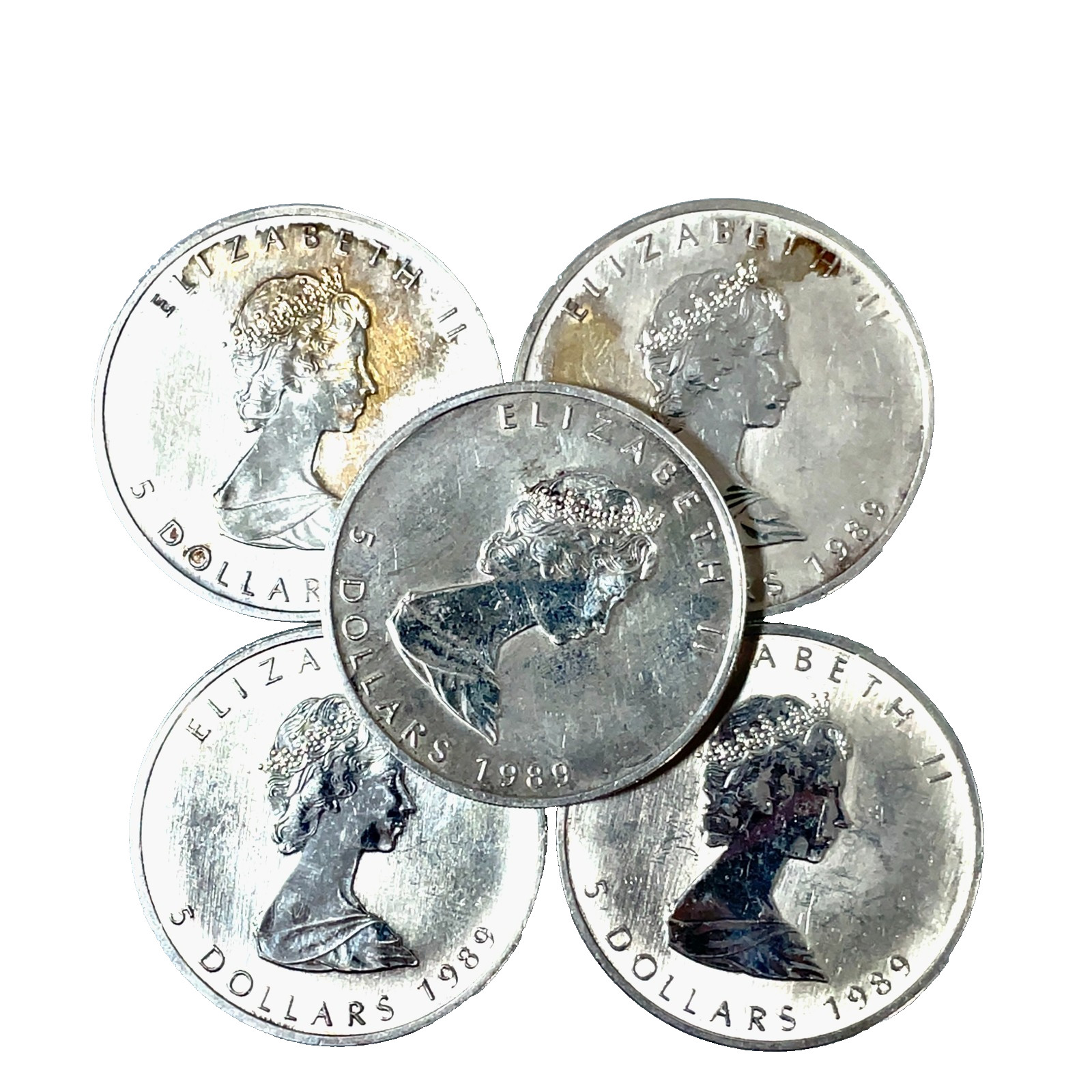 1989 Canada Elizabeth II 5 Dollars 9999 Silver Maple Leaf 1 oz Coin