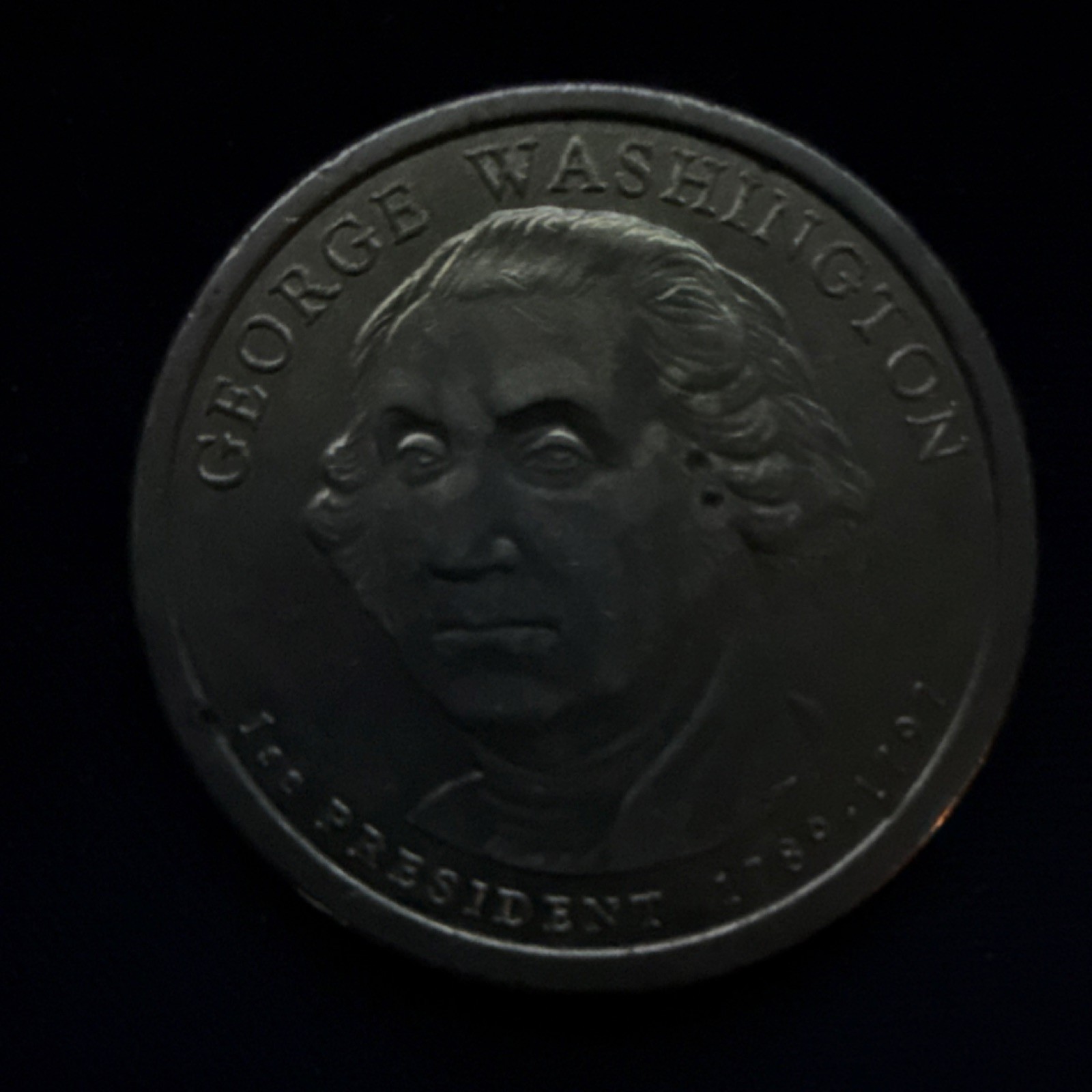 George Washington 1789-1797 $1 Presidential Coin Statue of Liberty Reverse