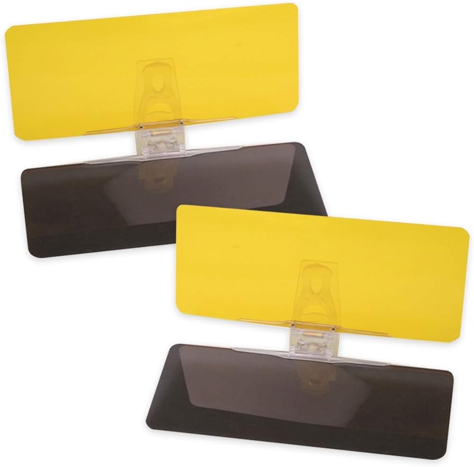 Car Sun Visor (Pack of 2), Tac Extension, 2 in 1 for Day and Night Anti-Glare