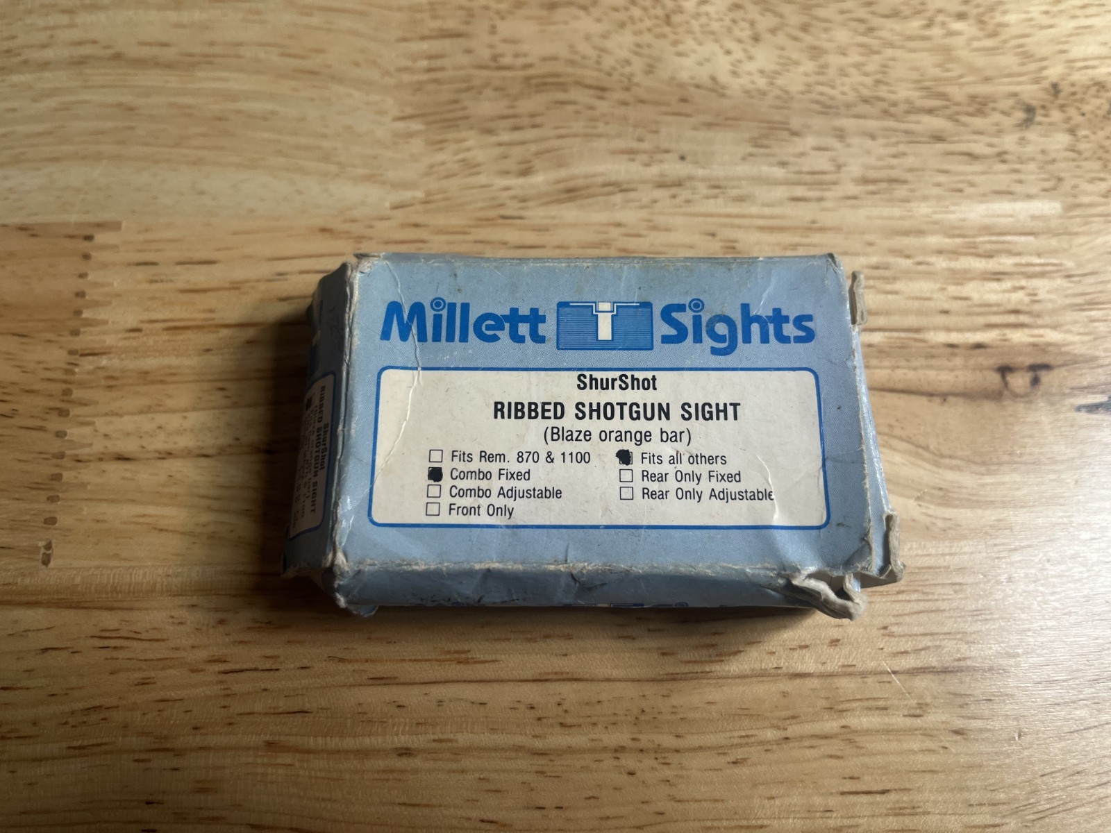New Millett ShurShot Ribbed Shotgun Sight Blaze Orange