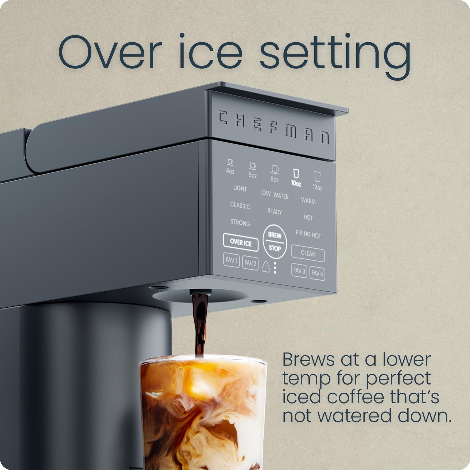 Single Serve Coffee Maker, Works with K-Cup & Grounds