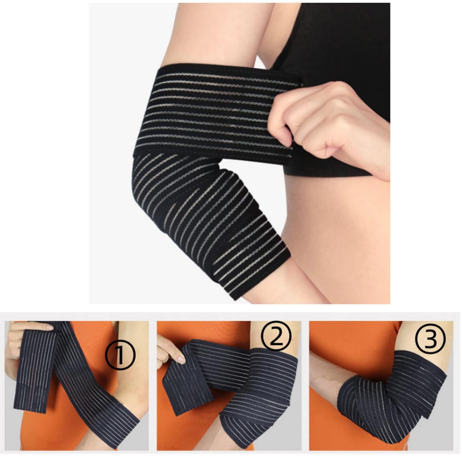 Extra Long Elastic Compression Ankle Knee Support Wrap