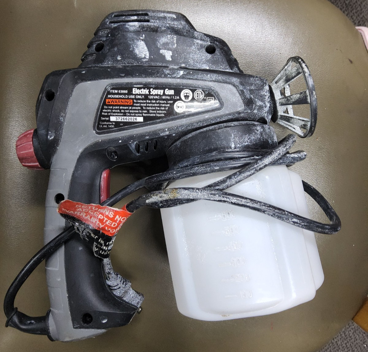 Krause & Becker 5 GPH Electric Spray Gun 63060, 24 oz cup