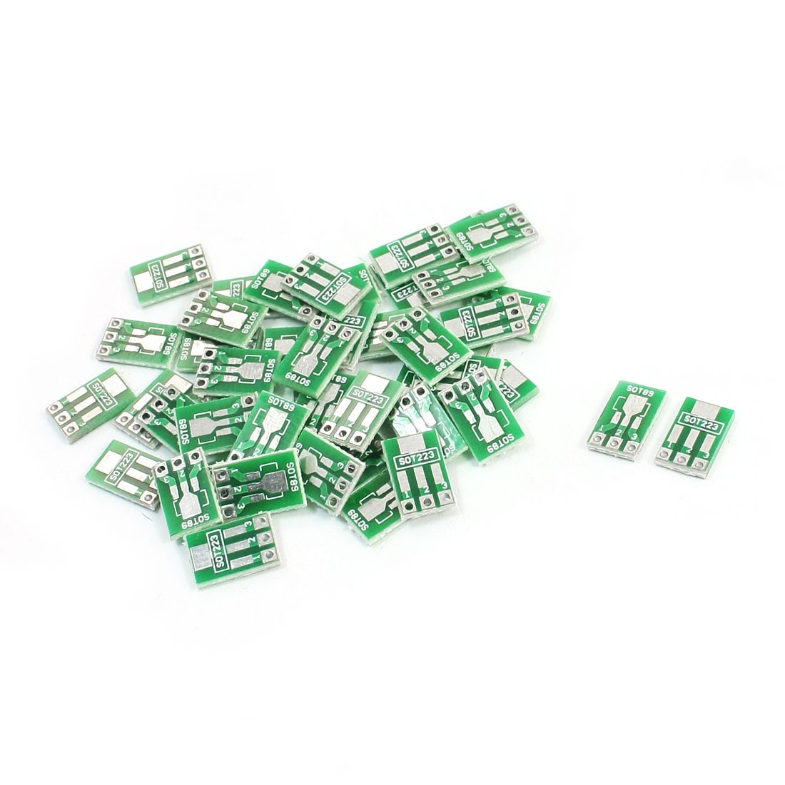 50Pcs 1.27mm SOT223/SOT89 to 2.54mm DIP Surface Mounted Device SMT IC PCB Socket