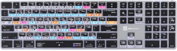 LogicKeyboard Titan Wireless Backlit Keyboard for Adobe Photoshop CC/Illustrator