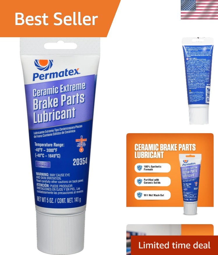 5 oz Ceramic Brake Lubricant: Superior Noise Silencing & Corrosion Protection