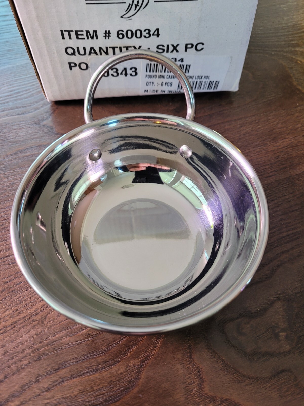 Bon Chef #60034 Small Stainless Steel Restaurant Grade Mini Cassrole Pan x (1)