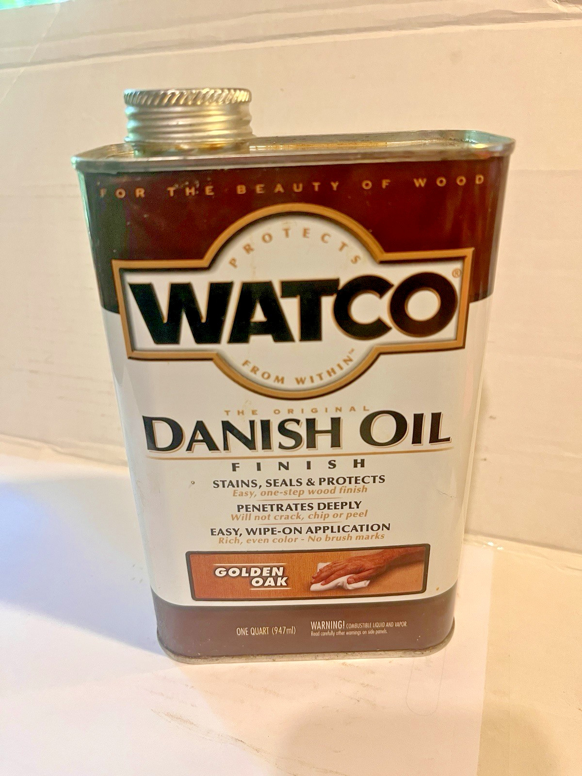 Watco, Danish Oil Finish, "Golden Oak" 65141, Quart