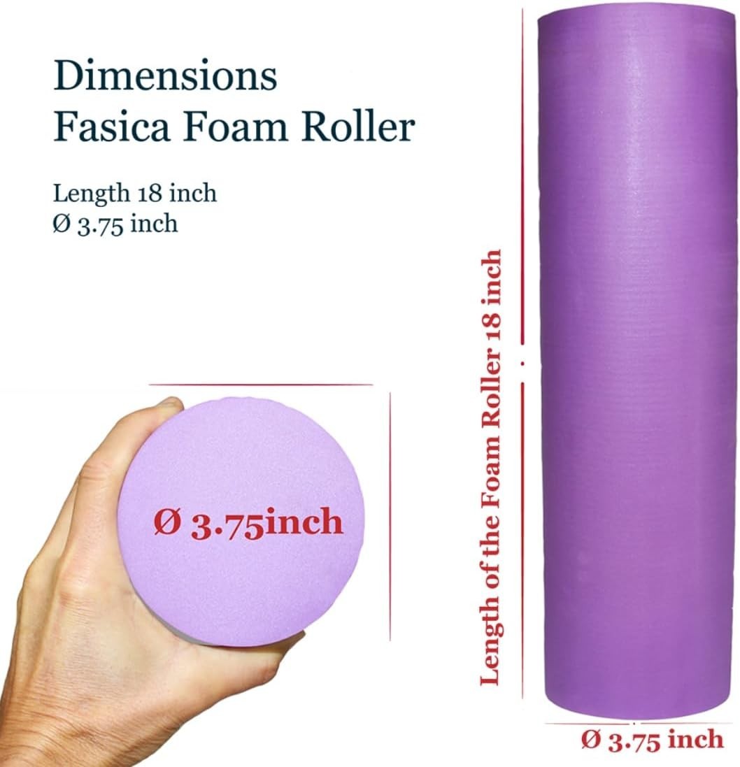Personal Massage Roller - 4″ Medium-Hard EVA Foam for Effective Pain Management