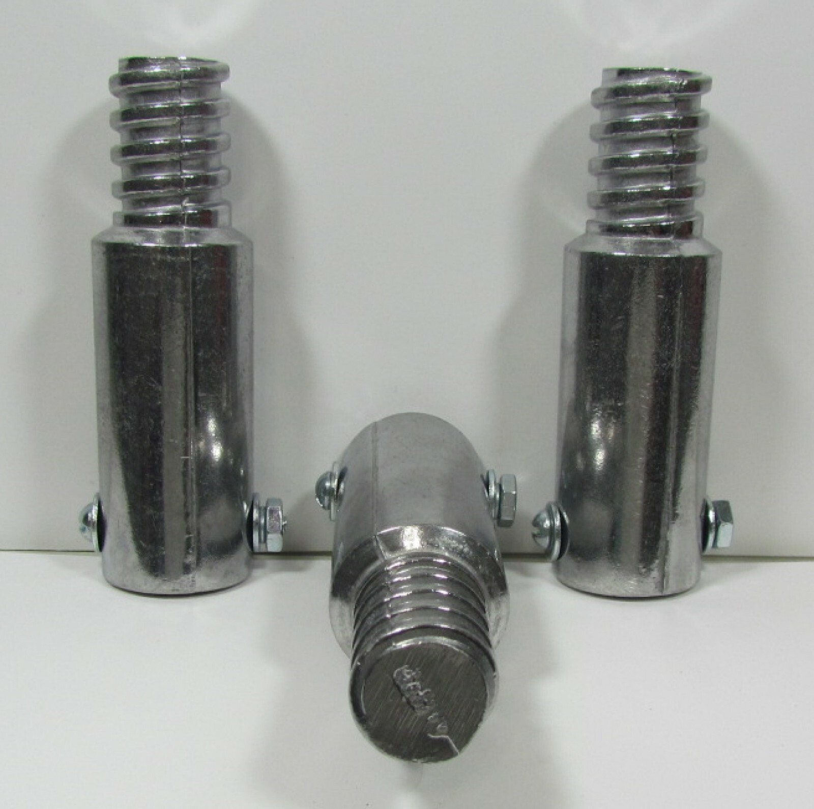 3pc Metal Threaded Tips For 3/4" (.75") Wood Poles. (Buy 3 Get 1 Free)  F