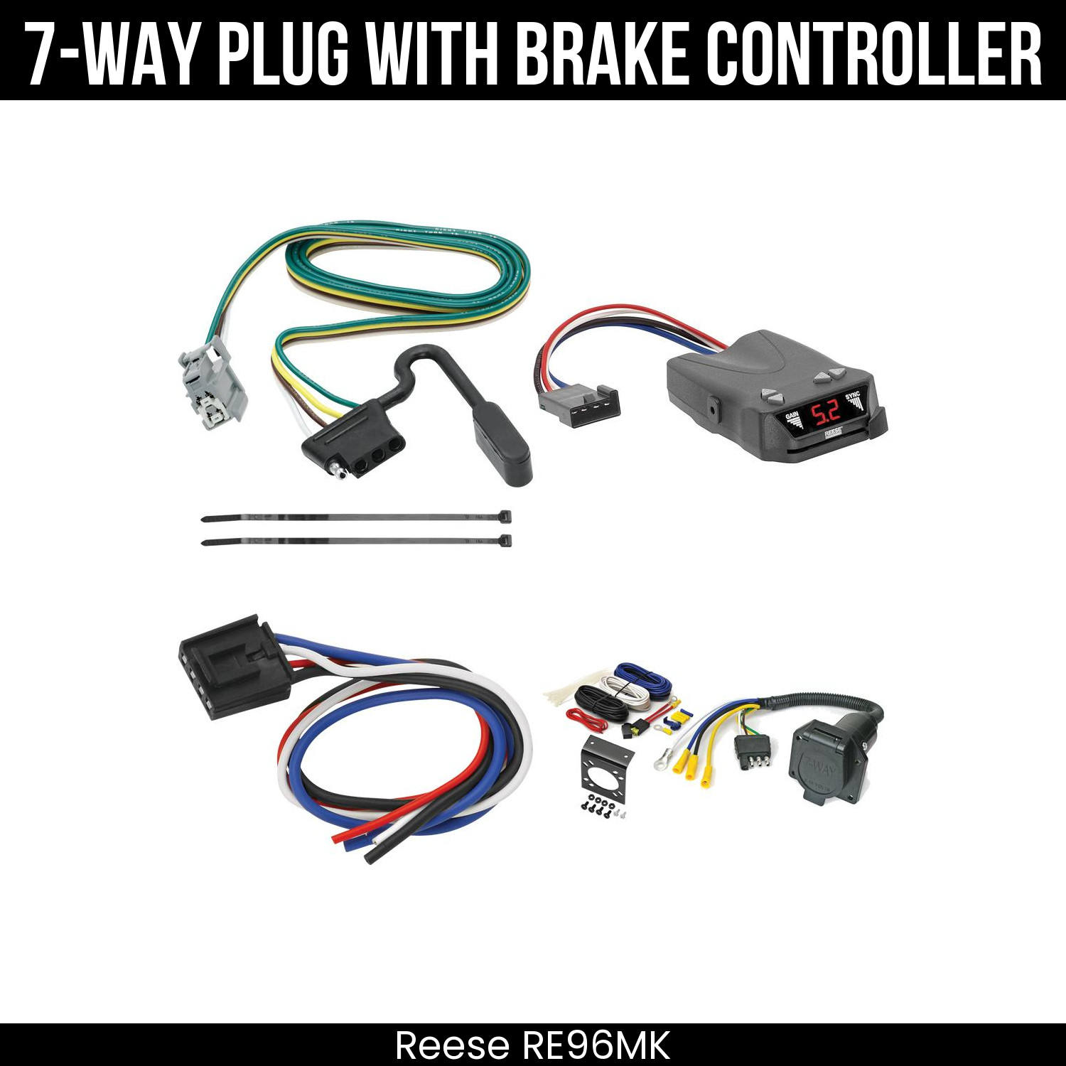 Reese RV 7-Way Wiring Brake Control For 10-17 Equinox Terrain w/ OEM Tow Package