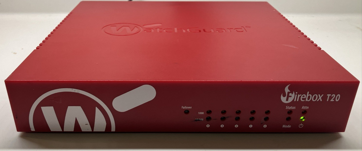 WatchGuard Firebox T20 FS2AE5 Firewall Security NO Pwr Adapt-untested