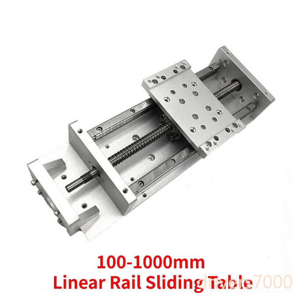 100-1000mm Linear Rail Sliding Table Cross Slide Module TH-20 SFU1605 Axis CNC