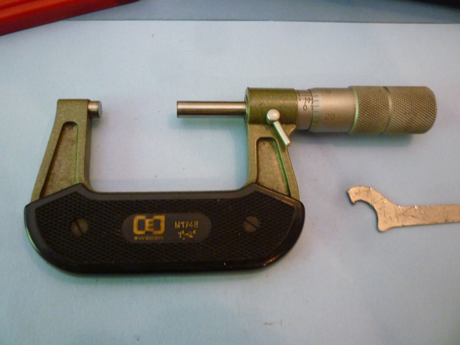 Swedish Made CEJ 1 To 2 Inch Outside Micrometer .0001