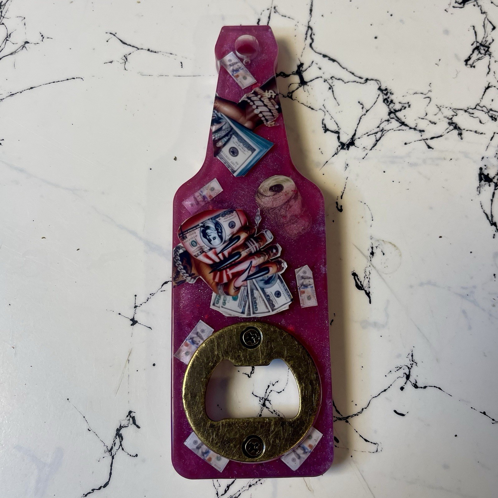 Glam Girl Money Bottle Opener | Baddie Collectible