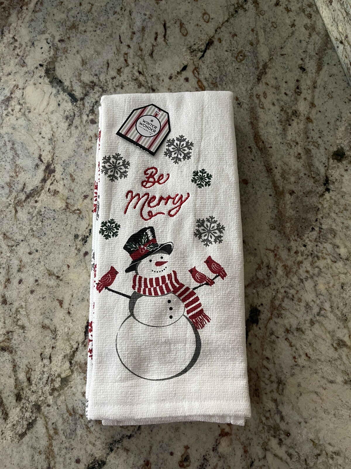 Snowman Kitchen Towel 2 Pk Set NEW. 🎄☃️