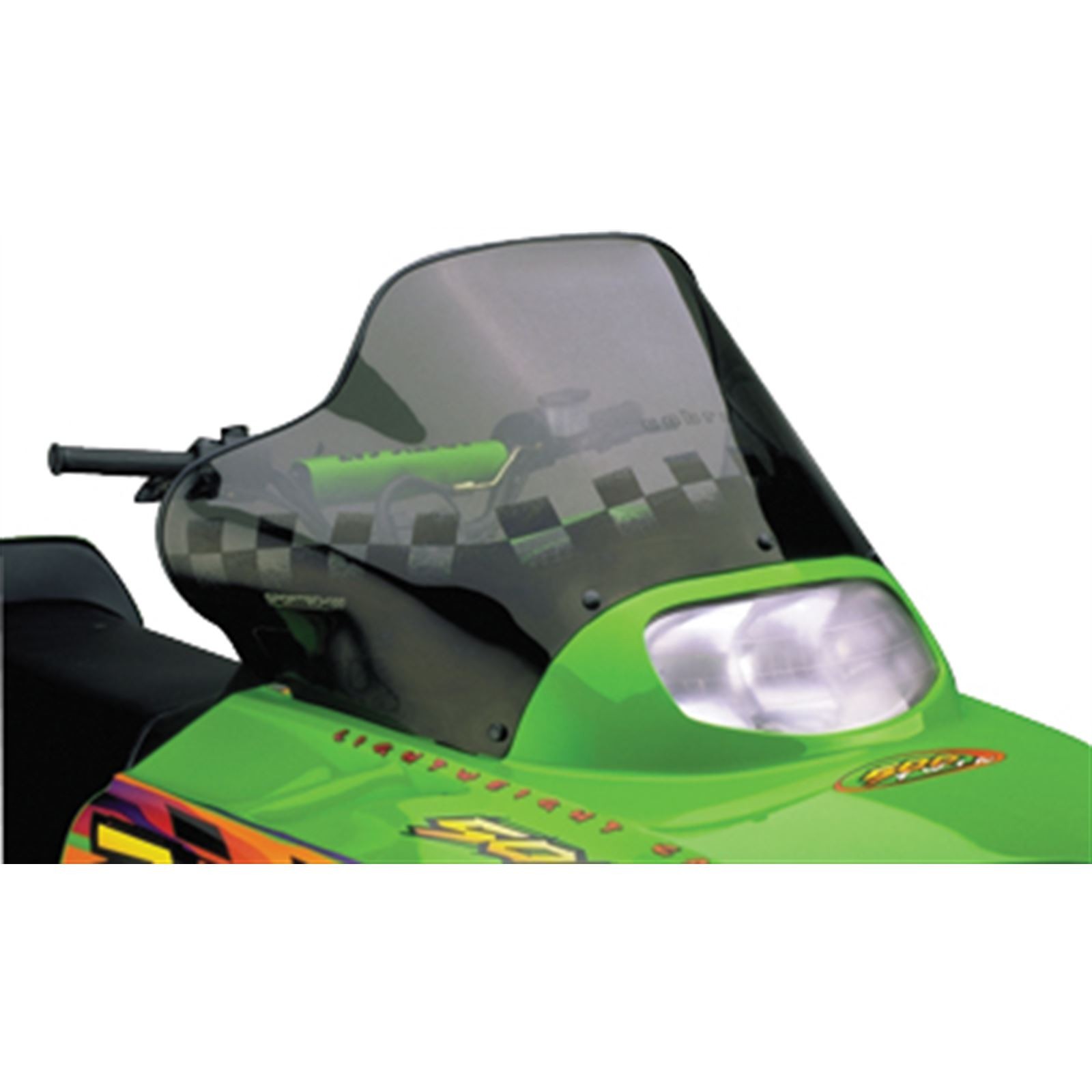 Powermadd Cobra Windshield - Arctic Cat Smoke/Black - Snowmobile 12230