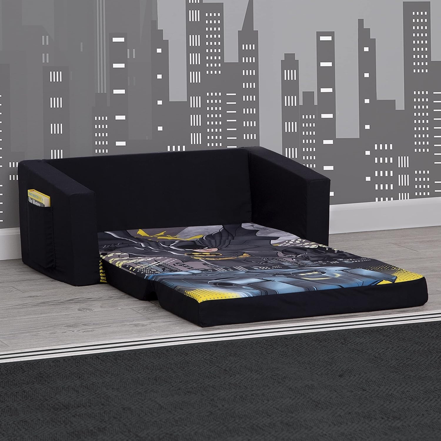 Batman Kids Sofa Convertible Couch Fold-out Chair Children Toddler Flip Out Bed