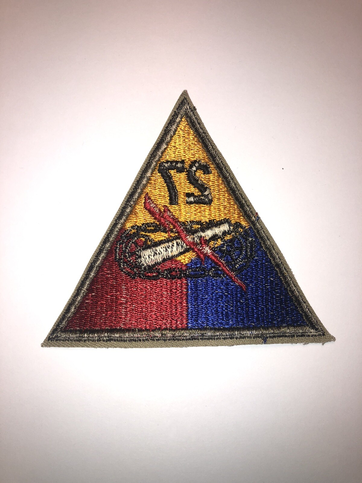27th Armored Division Vintage WW II Era U.S. Army Patch