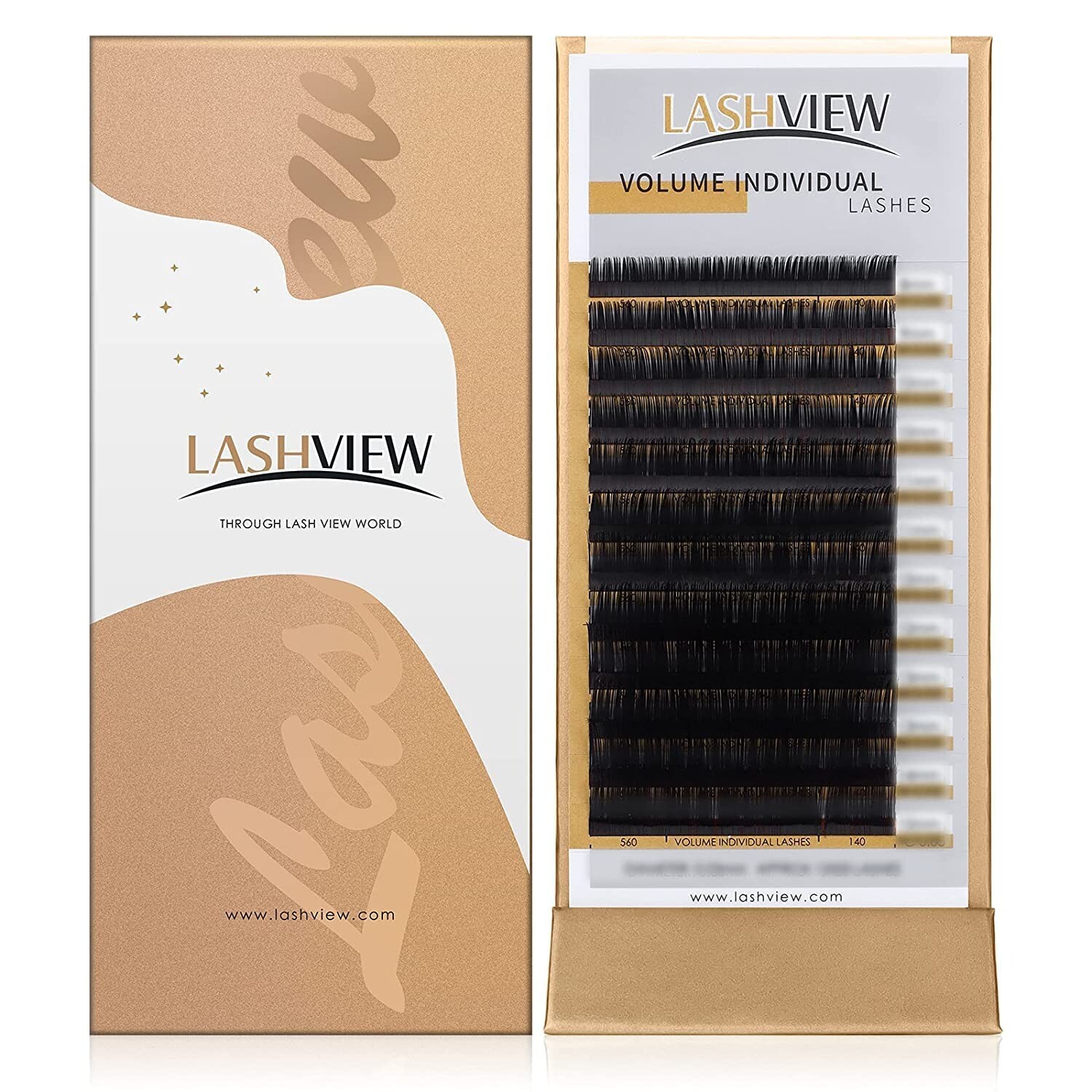 3 boxes Faux Mink Eyelash Extensions Thickness 0.05mm Soft Semi-Permanent 17mm