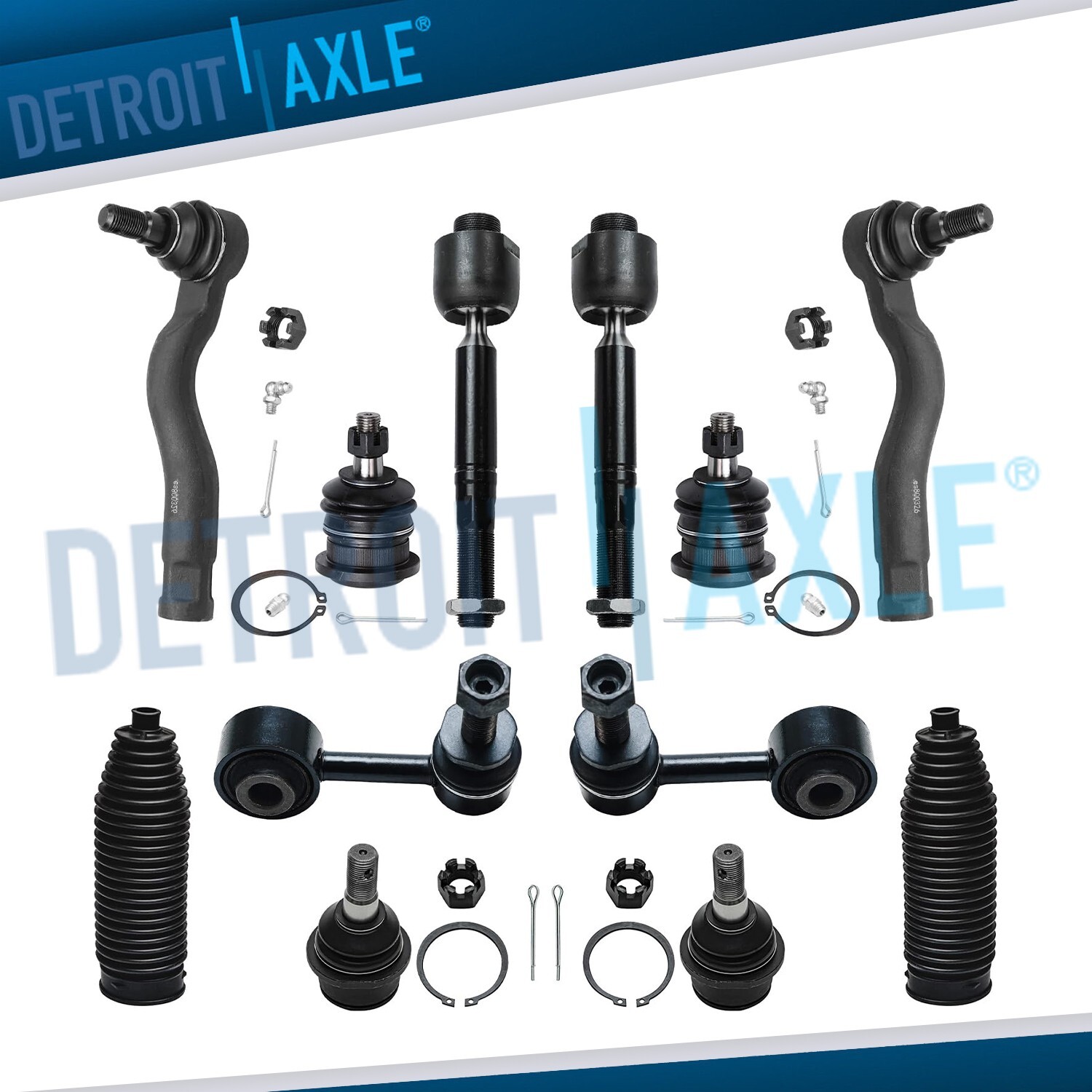Front Upper Lower Ball Joints Sway Bars Tie Rod Ends for Toyota Tundra Sequoia