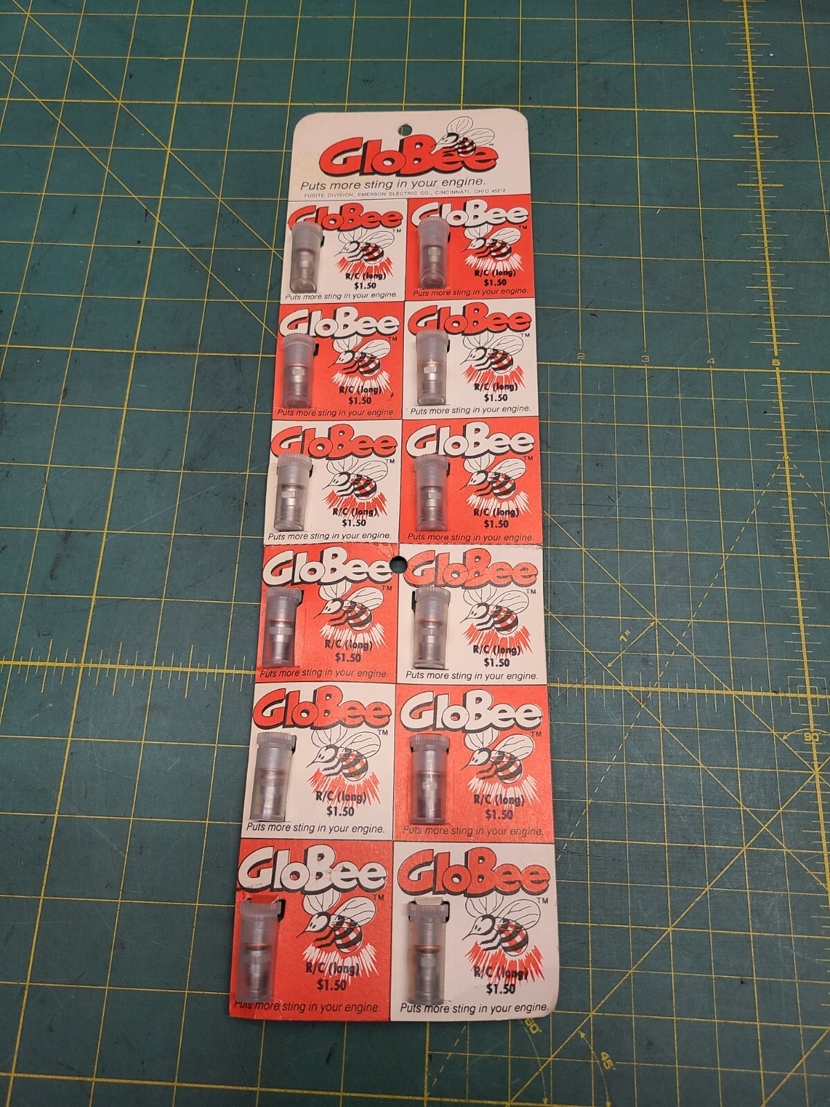 12 NOS Vintage GloBee R/C Long Reach Glow Plug For Gas Model Airplane RC Engines
