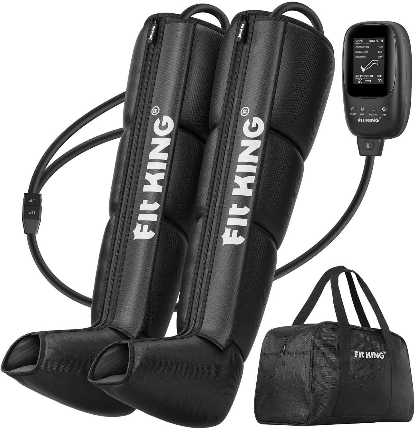 Open Box FIT KING Air Compression Leg Massager Recovery System, Small