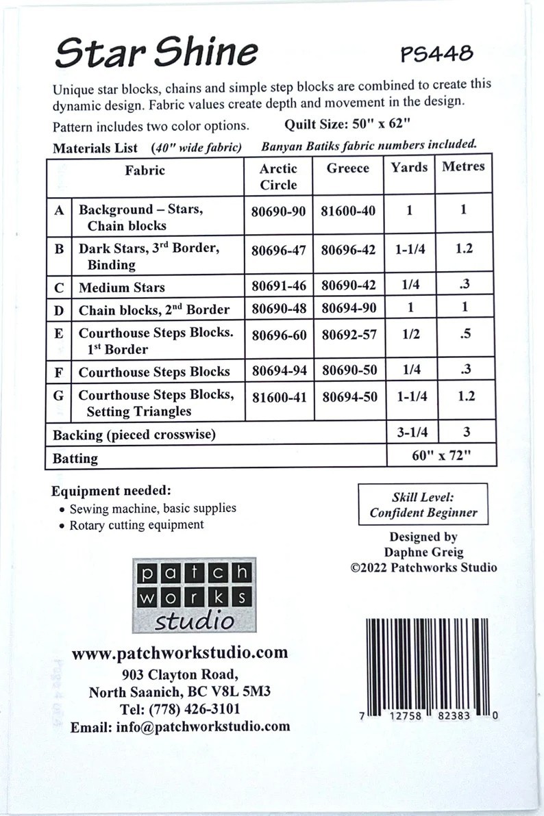 Bundle of 3 quilt patterns from our closed shop