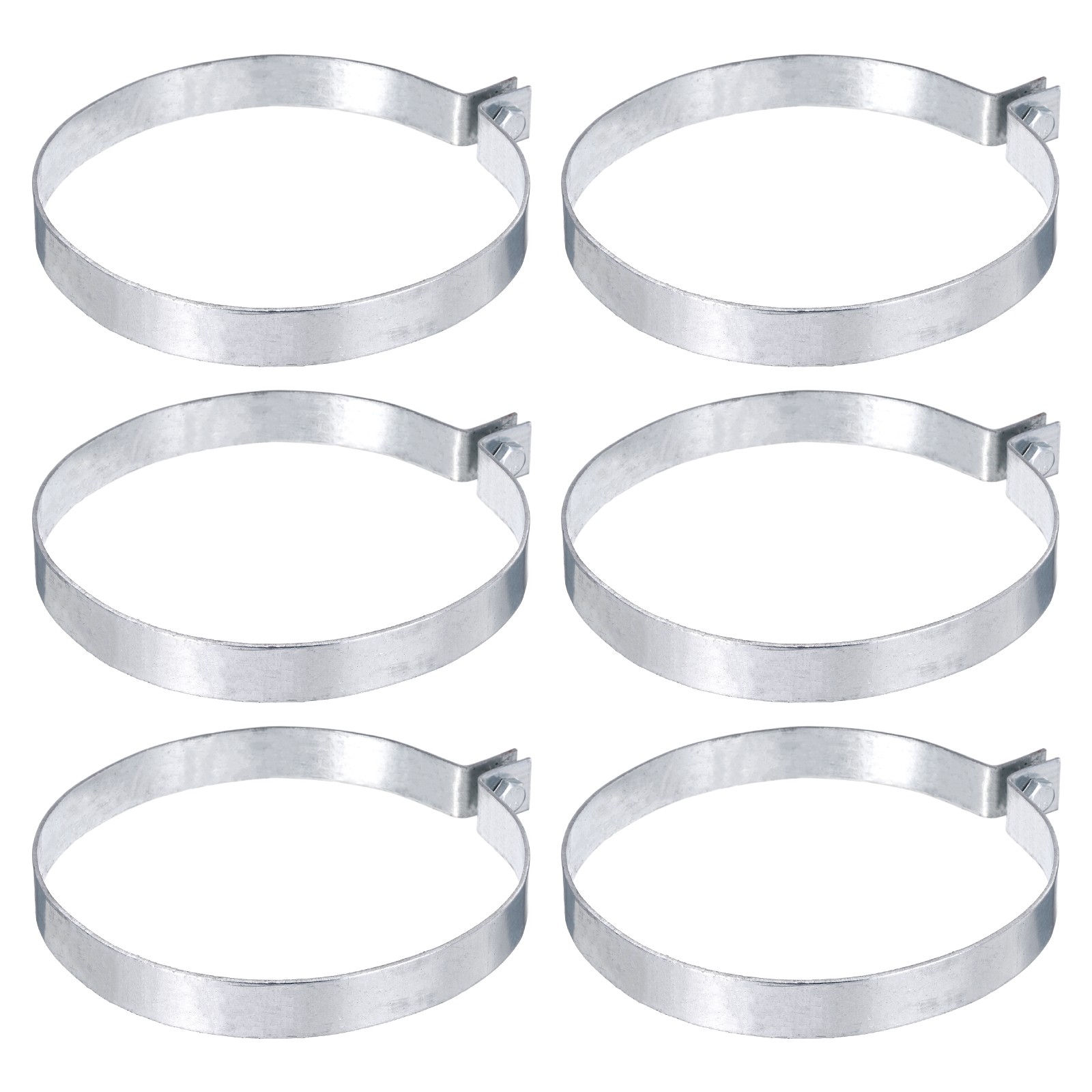 6Pcs Galvanized Steel Stake Fence Ties 6-1/2"
