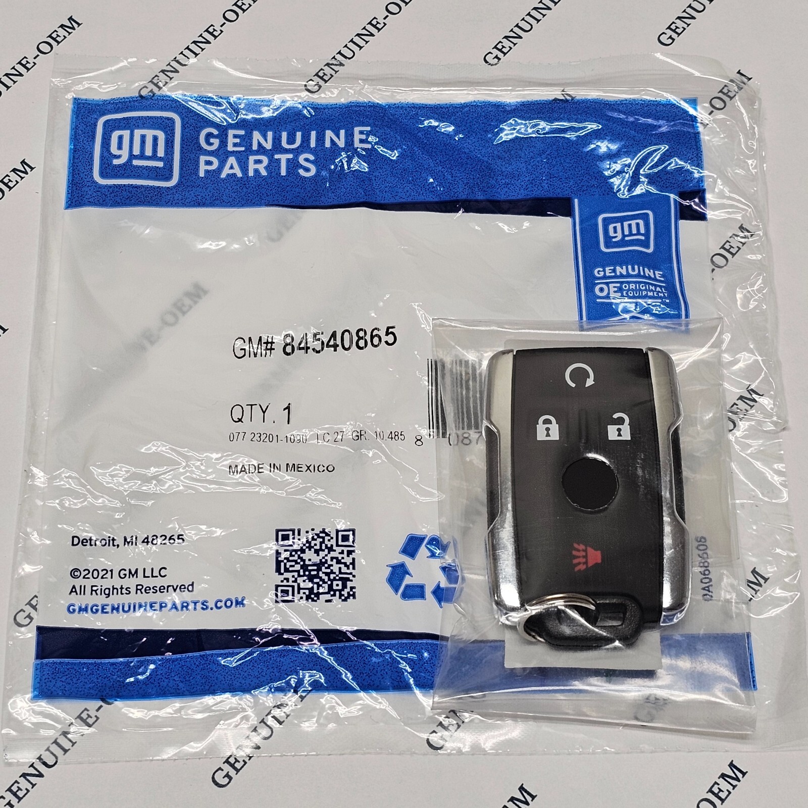 15-19 Chevrolet Silverado Colorado Keyless Remote Key Fob Entry GM 84540865 OEM