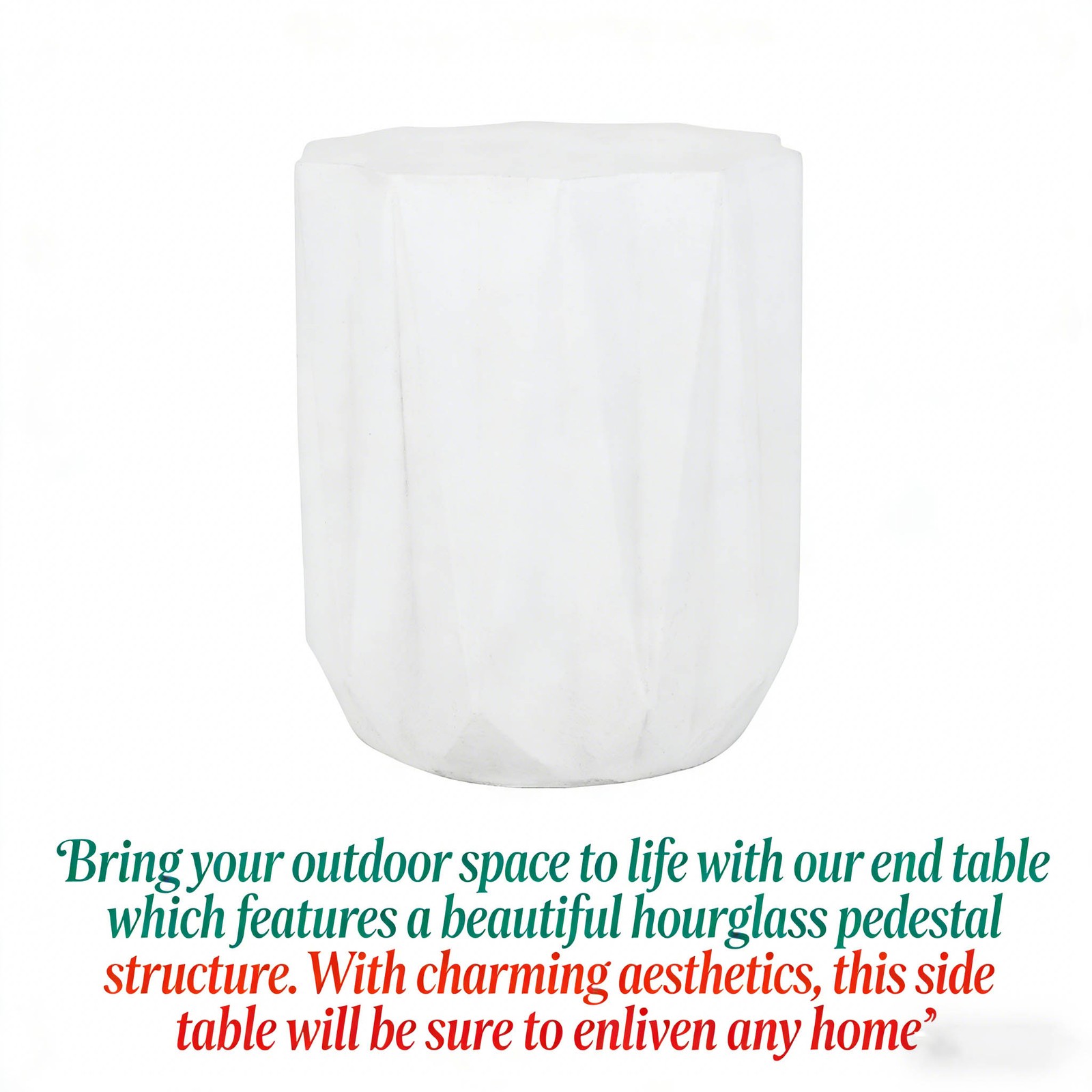 Outdoor Light Weight Concrete Side Table