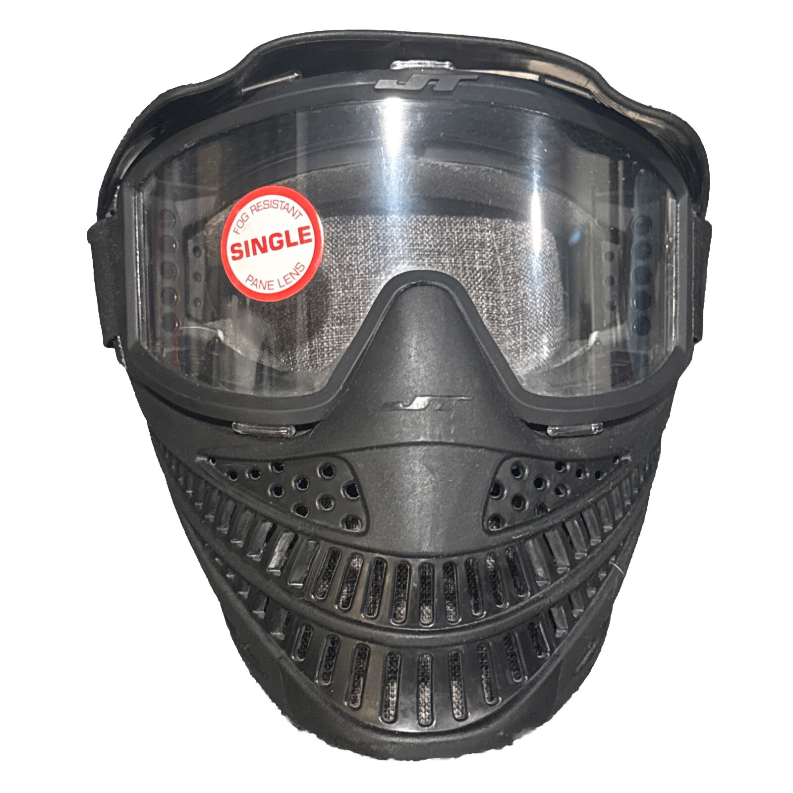 JT Paintball Mask And Goggle With Clear Fog Resistant Lens Black New With Tags