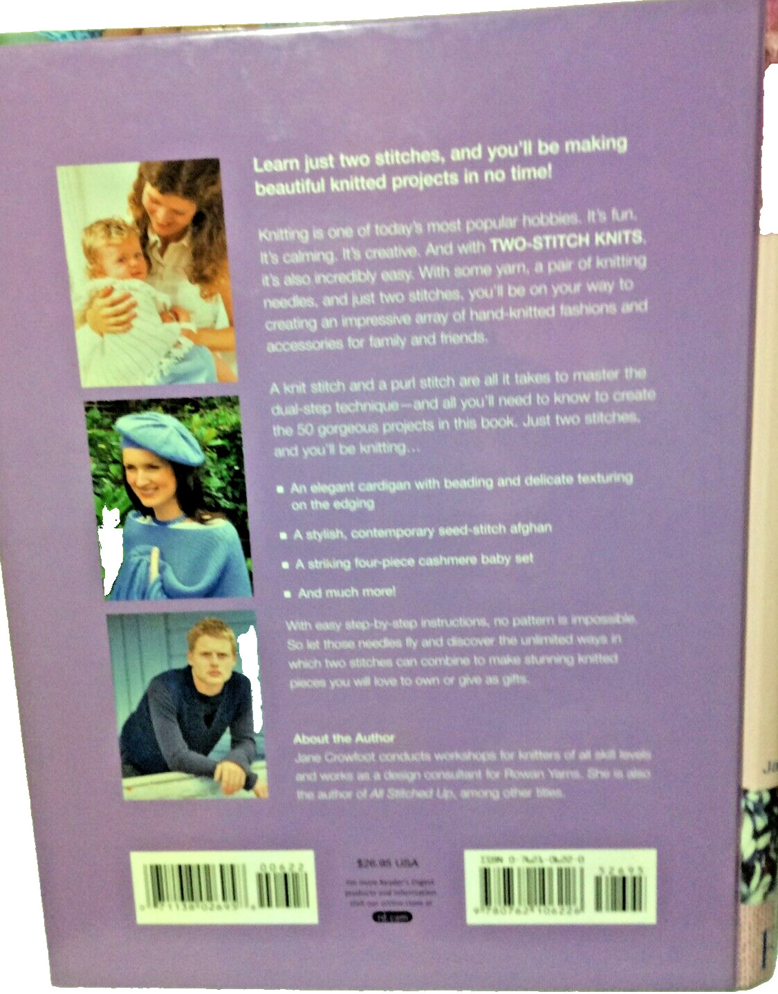 Liquidation Sale. Readers Digest Two-Stitch Knits Hard Cover Pattern Book