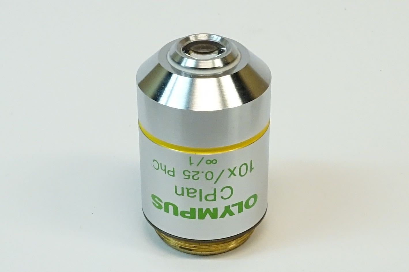 Olympus CPlan 10X/0.25 ∞/1 PhC Microscope Objective; Mint Condition