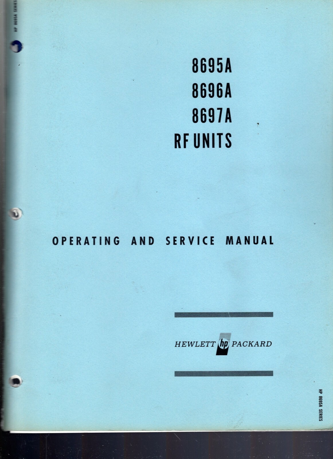 Original Hewlett Packard RF Units 8695A 8696A 8697A Ops&Svc Manual 08695-90002