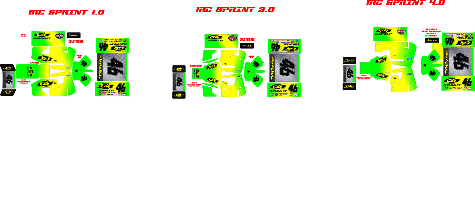1RC SPRINT WRAP COLE TRICKLE CITY CHEVY