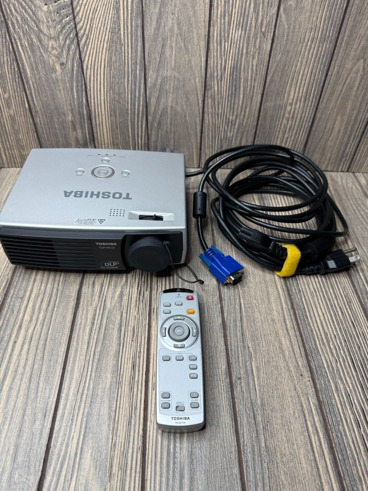 Toshiba TDP-PX10 DLP Projector With Remote & VGA Cable
