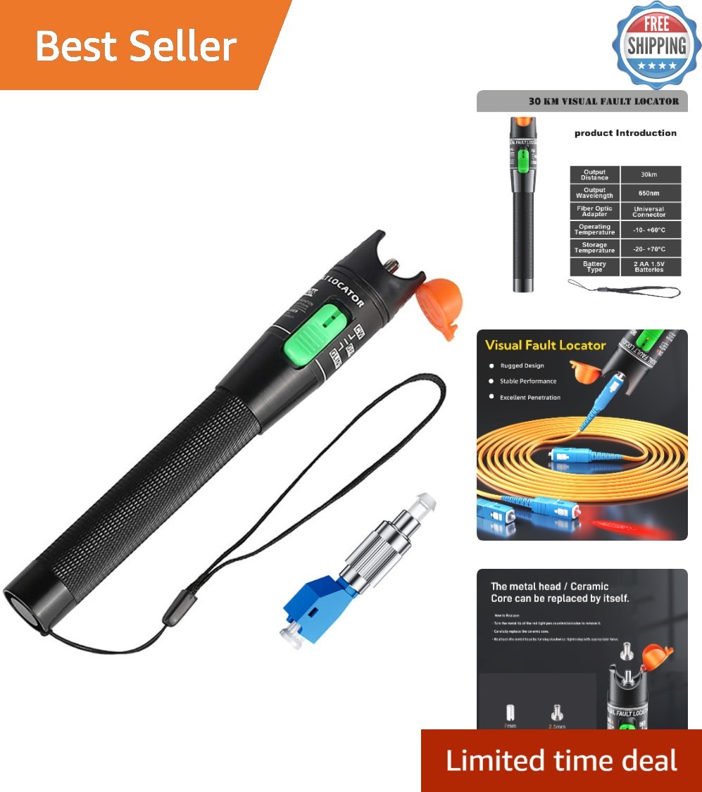 High Performance Visual Fault Locator - Essential Tool for Fiber Maintenance