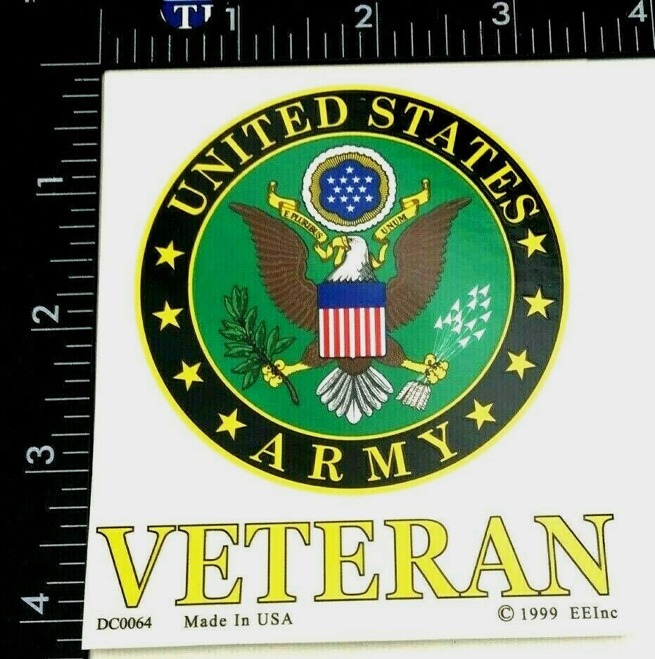 TWO (2) U.S. ARMY VETERAN DECALS (DC-1)