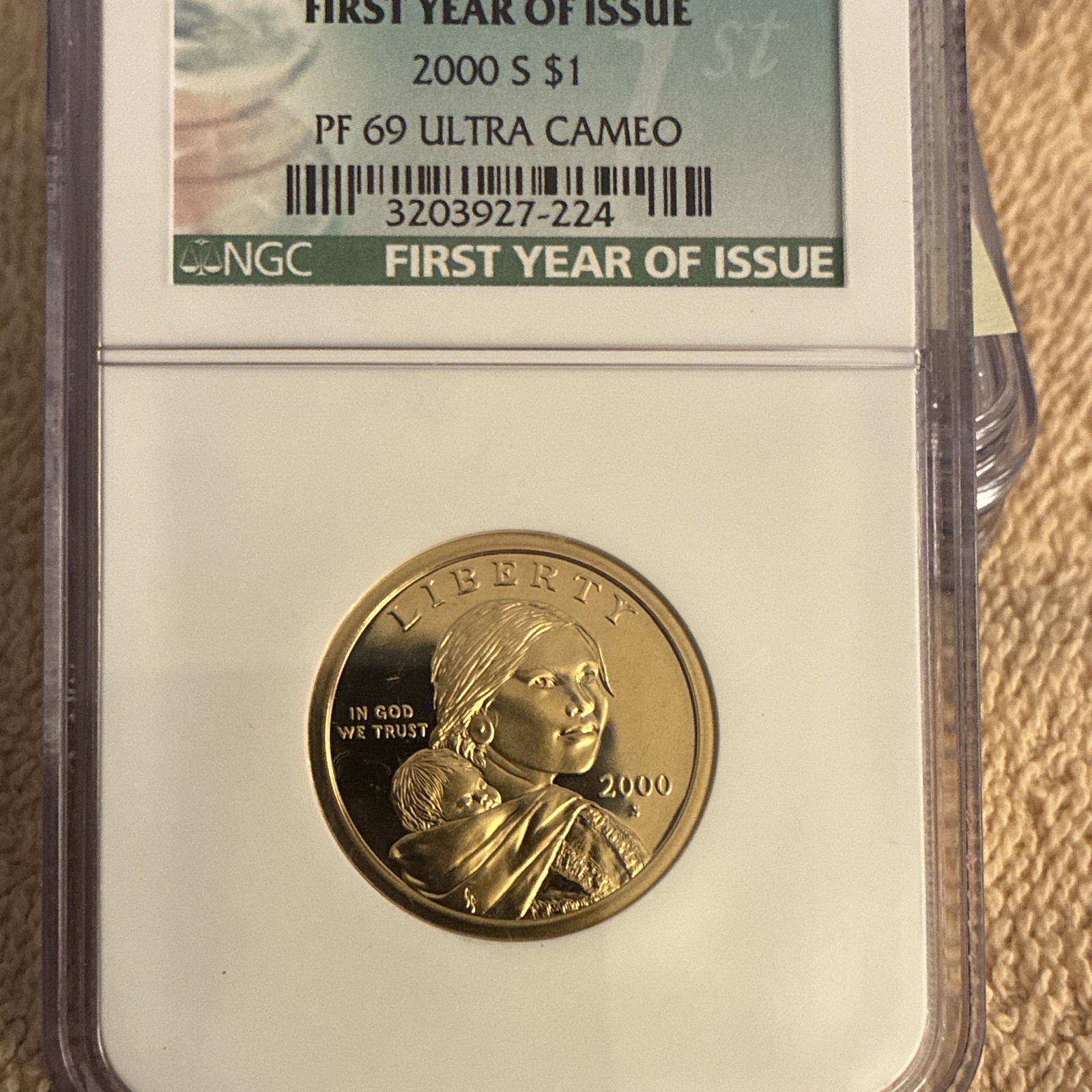 2000-S $1 Native American Sacagawea Dollar Proof - San Francisco Mint