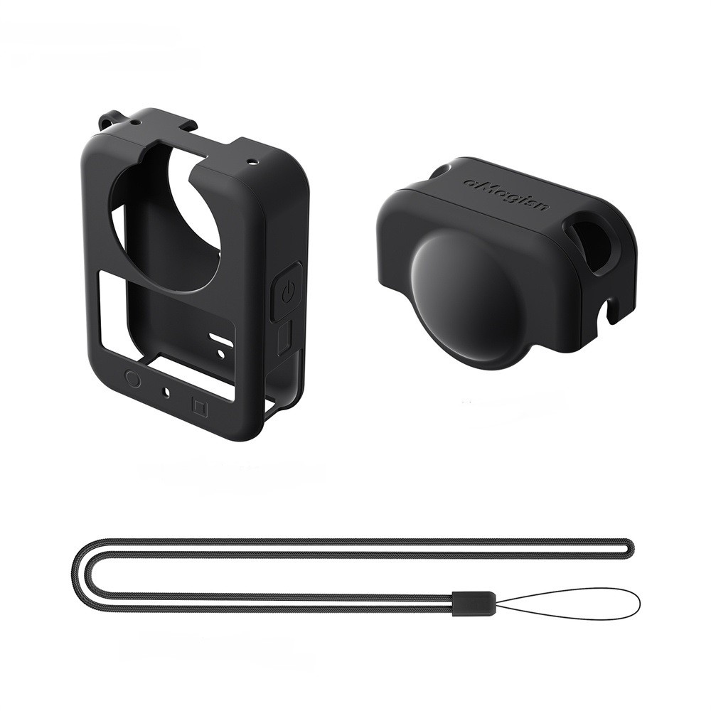 For DJI OSMO 360 Panoramic Camera Silicone Protective Case with Lens Cover