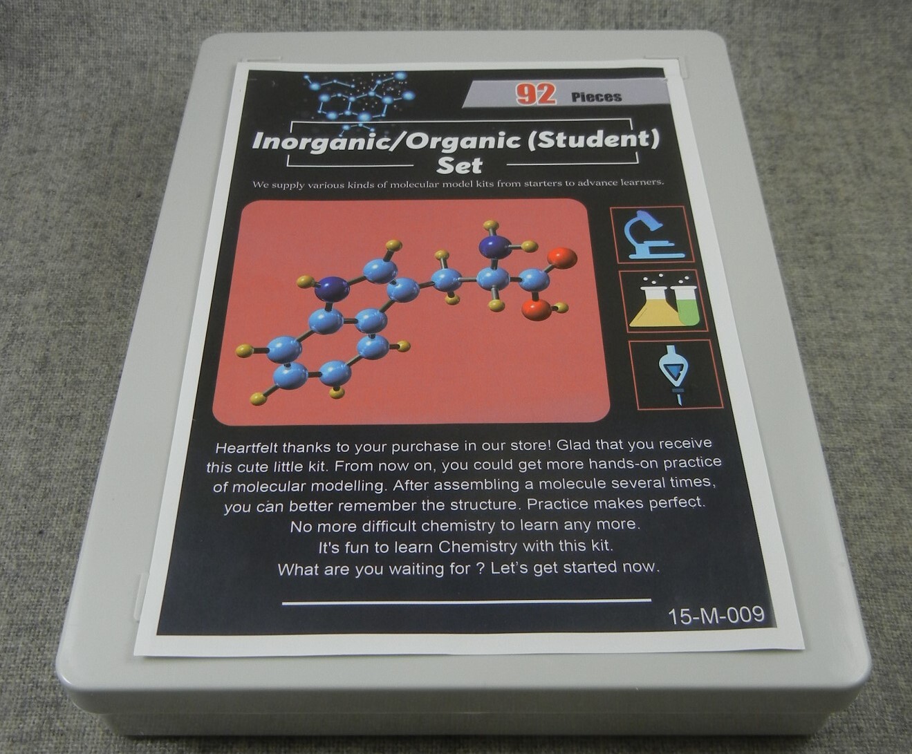 Atomic Architect 92 piece Molecular Model Kit Inorganic Organic Chemistry