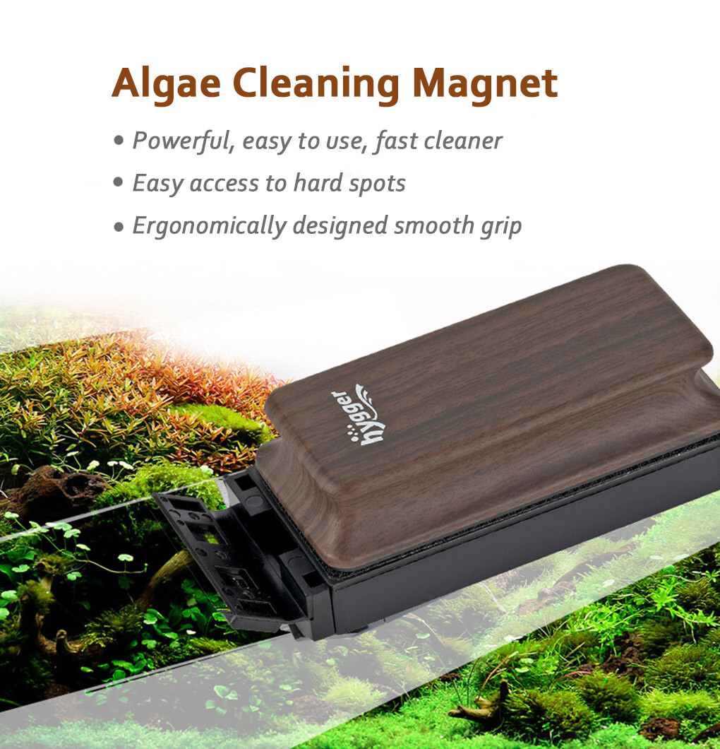 hygger Aquarium Algae Scraper, Fish Tank Glass Cleaner Brush, Floating Algae