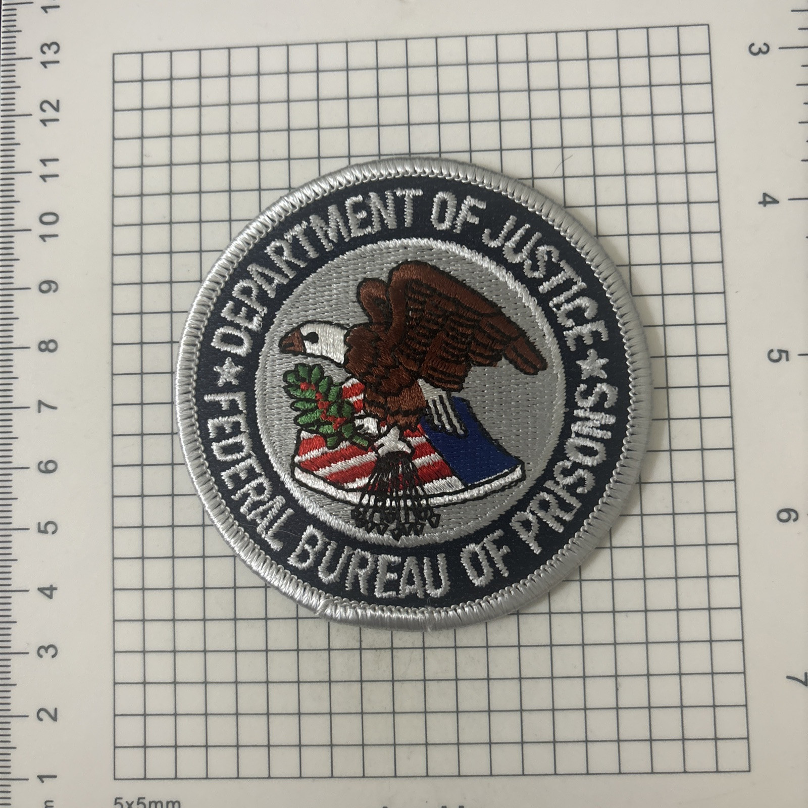 DEPARTMENT OF JUSTICE DOJ FEDERAL BUREAU of PRISONS Patch